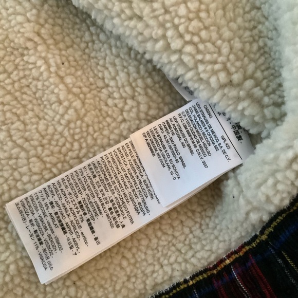 NWOT Levi’s Ladies 90’s Trucker Sherpa jacket - Size Large - Picture 7 of 11